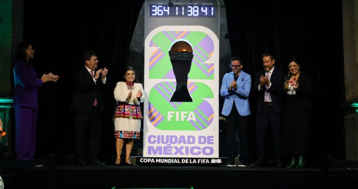 Brugada presenta reloj oficial e iluminará 40 edificios por el Mundial 2026