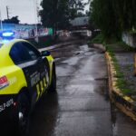 Inician cortes viales por aguaceros que azotan a la capital