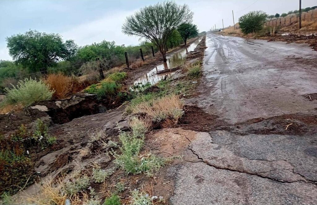 La comunidad Derramaderos de Villa de Arista con afectaciones por tromba