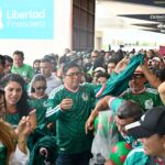 Gallardo presencia el triunfo de México en el estadio Libertad Financiera