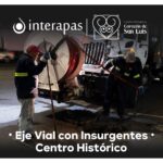 Interapas retira 420 kilos de basura y lodo del drenaje en el Centro Histórico