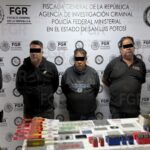 Aseguran 59 vehículos, fauna exótica y tractocamiones en cateo en San Luis Potosí