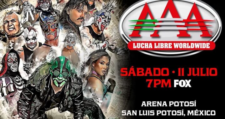 Arena Potosí recibirá función de AAA Worldwide con producción de la WWE este 11 de julio