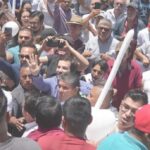 Arman zipizape en visita de Sánchez Zumaya al mercado República; acusa que fue el Instituto Temazcalli