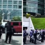 Impiden ‘serenatas’ con fuerte dispositivo de seguridad en el hotel de Inglaterra