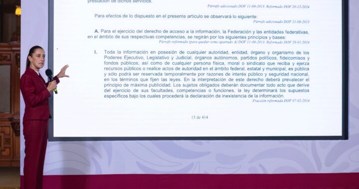 Sheinbaum reitera que ‘no hay censura’ con derecho de las audiencias