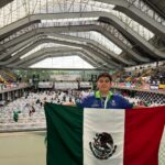 Estudiante del Cobach de Tamuín en el Festival de la Juventud de Ajedrez en Colombia