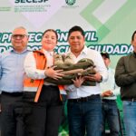 Gallardo entrega equipamiento a SSPC y PC para la Fenapo 2026