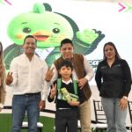 Útiles escolares y luminarias LED entrega Gallardo en Mexquitic de Carmona