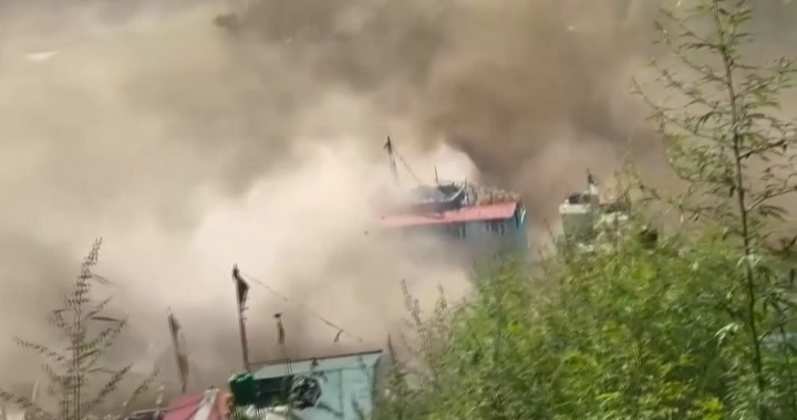 Inundaciones devastan Nepal tras deslizamiento en la frontera con Tíbet; hay 9 muertos