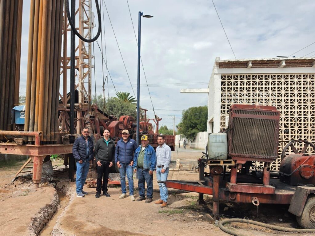 Avanza proyecto hídrico en Portezuelos con pozo de 350 metros de profundidad